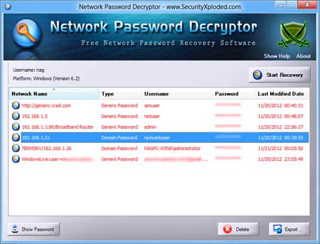 NetworkPasswordDecryptor