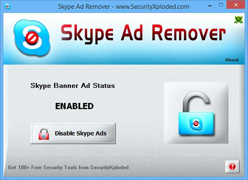 SkypeAdRemover Screenshot